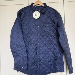 Criquet Navy Quilted Lightweight Shacket